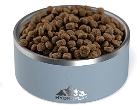 Купа за кучета Hydrapeak - нескользящие купички за кучета от неръждаема стомана за вода или храна (8 чаши, Буря)