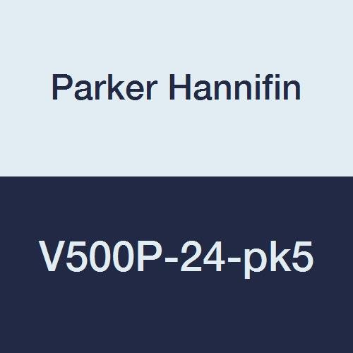 Промишлен сферичен кран Parker Hannifin V500P-24-pk5, Месинг, уплътнение от PTFE, 600 паунда на квадратен инч, Вътрешна резба 1-1 / 2 x