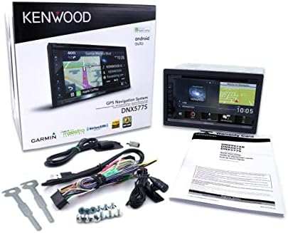 Автомобилна стерео система KENWOOD DNX577S 6,8 на DVD, Вградена навигация на Garmin, Офис трафик Inrix, CarPlay и Android Auto, Bluetooth, Четири входа за камерата.