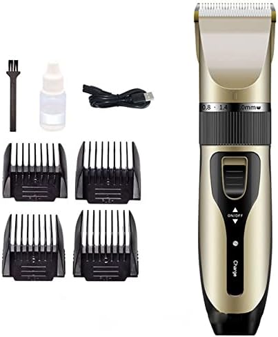 Veeology Мъжки домашна безжична машина за подстригване на коса в ретро стил, комплект за довършителни работи с мощен мотор,