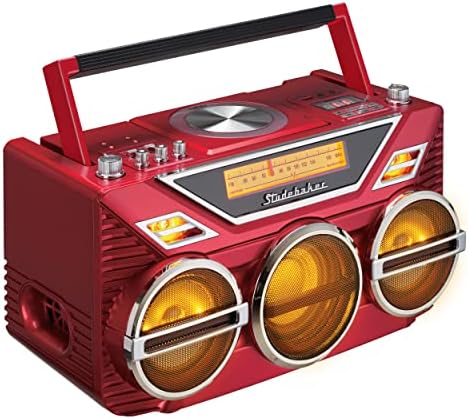 Ретро-boombox Studebaker Avanti Стерео Boombox с CD, FM стерео радио, функция на приемане и предаване на Bluetooth, led шоу и субуфер