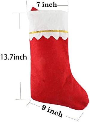 12 Опаковки, Коледни Чорапи на Едро Големи Коледни Чорапи 13,7 см Коледни Чорапи за Коледна украса