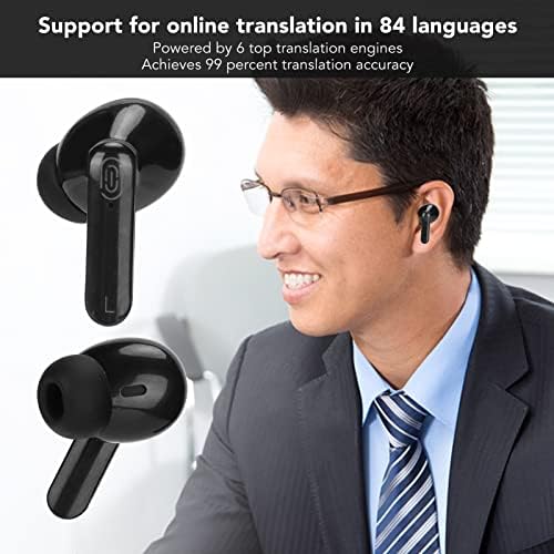 Слушалки-преводач преводачи Bluetooth Слушалки-преводач на езика на 84 Език, с Висока Точност, с Удължено време за чакане, Интелигентен