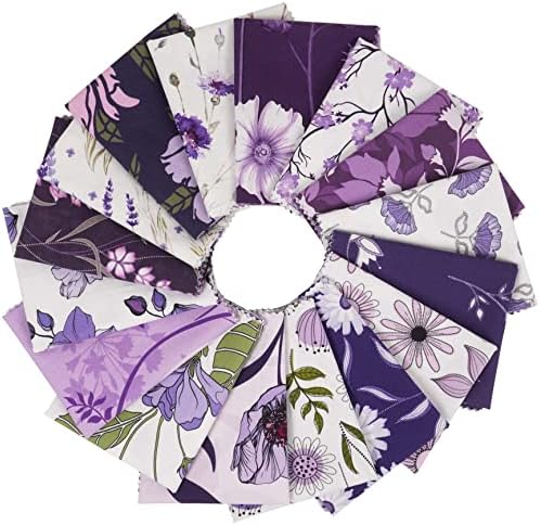 Soimoi, комплект от 16 дебели Четвърти, Цветен Принт, 18 x 22, Мозайка шиене със собствените си ръце - Памучен плат За Капитониране