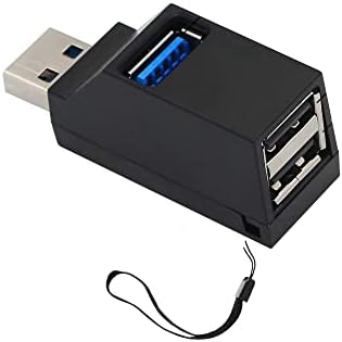 SHANFEILU USB-Хъб На 90 Градуса Сплитер 3 Порта USB 3.0 Адаптер за Лаптоп USB-Хъб с Храна за Предаване на Данни, Високоскоростен