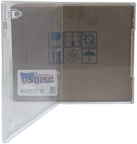 Стандартни калъфи за съхранение на печати, USDISC, стил 1, Прозрачно определяне на 14 мм, Прозрачно, Опаковка до 25 парчета