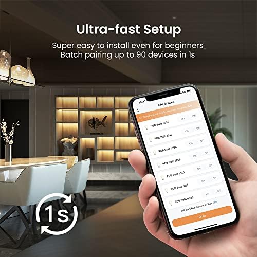 BroadLink Smart Home Starter Kit - Включва 3 лампи, 1 превключвател на сцената и 1 hub, използва технология FastCon и Bluetooth