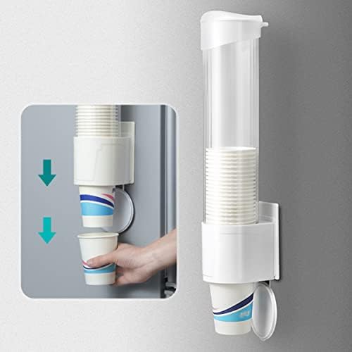 KRIVS Стенни стойка за еднократна употреба, чаши от ABS-пластмаса, Диспенсер за еднократна употреба, чаши, без перфорация, Автоматичен
