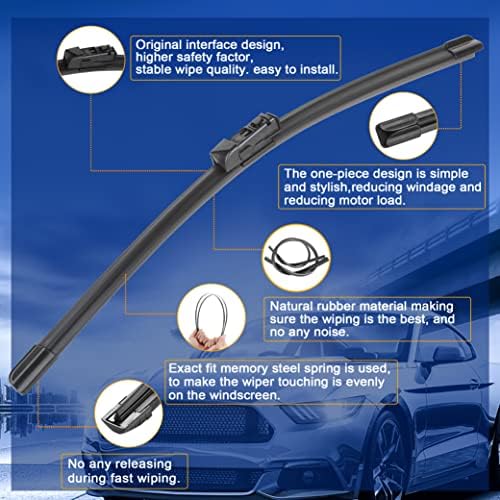 Замяна на четки чистачки RAINTOK за Subaru Forester 2019 2020 2021 Оригинално Заводское качество, Набор от ножове на Предните и Задните Чистачки за кола - 26 17 14 (броя от 3)