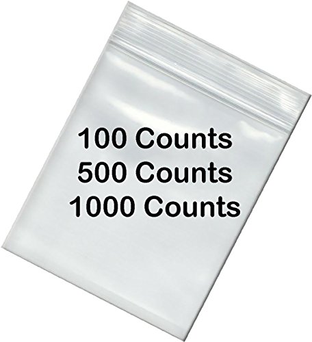 Чанти за съхранение на BNY Corner 2 Mil 3x6 От Прозрачна пластмаса с цип с възможност за повторно затваряне на 3 x 6 - 500 броя