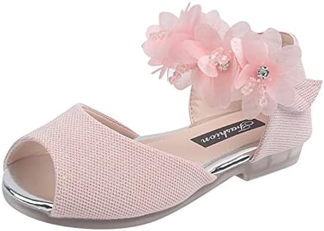 Обувки с Цветя Модел за Момичета на Нисък Ток с Цветя Модел За Сватбени Партита, Обувки-Лодки, Обувки на Принцеси за Деца,