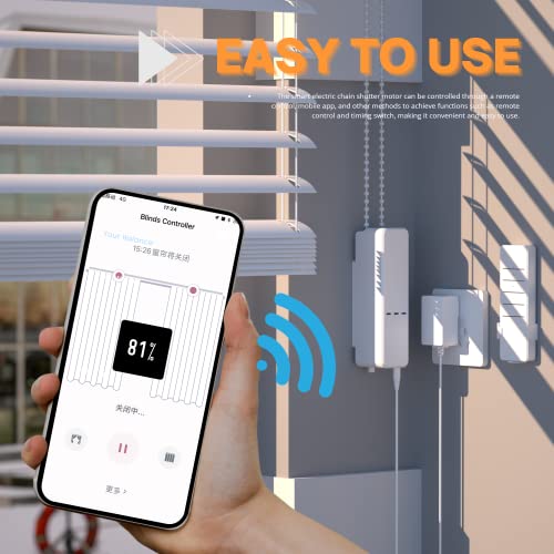 Интелигентна Двигател за пердета, Wi-Fi-шофьор преобръщане на пердета, Съвместим с Alexa / Google Home / приложение на Hristo Smart