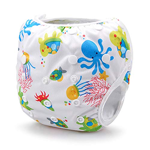 Storeofbaby 4шт Детски Тъканни Памперси За плуване за Многократна употреба Регулируеми на 0-36 месеца