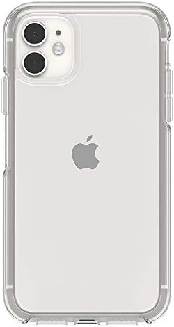 Калъф OtterBox за iPhone 11 серия Symmetry - прозрачен, ултратънък, съвместим с безжична зареждане, издигнати край защитават фотоапарата