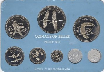 Набор от пробни монети Белизской сеченето на 1979 г.