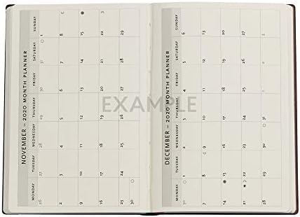 Хартиени заготовки за дневници за 18 месеца 2020-2021 Слънчева и Лунна светлина | Странично | Мини (95 × 140 мм)