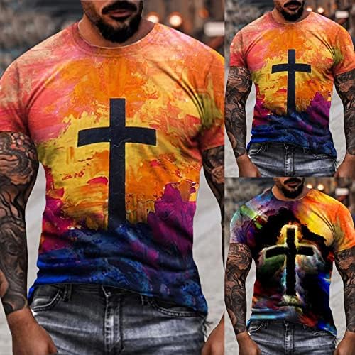 Мъжки тениски ZDFER Soldier с къс ръкав, Пролетни Улични Тениски с изображение на Кръст на Вярата на Исус, Спортни тениски