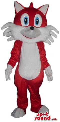 Талисман Костюм Мультяшного характер SPOTSOUND Red Fox САЩ костюмиран