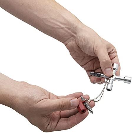 Ключ за контра вода Globoki - 12 Стомана Т-образна дръжка Power Grip - За включване/изключване на брояча на водата, ограничаване