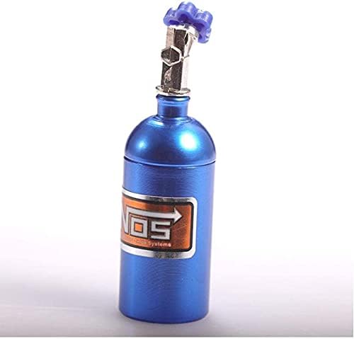Ключодържател във формата на мини бутилки с азотен оксид, Cartoony Метален Ключодържател за Мобилен Телефон, Син 6 * 1,5 см, Практичен и Модерен