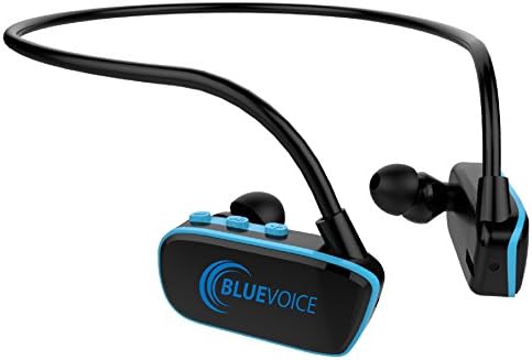 Слушалки за плуване MP3-плейър за плуване - Водоустойчиви Слушалки за плуване IPX8 - Подводни слушалки за гмуркане Blue Voice SWIMP3