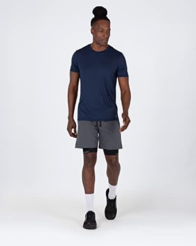 Мъжки къси панталони Skora за бягане във фитнеса Атлетик Performance Shorts - 5-инчов, 7-инчови и 9-инчови вътрешни шевове с
