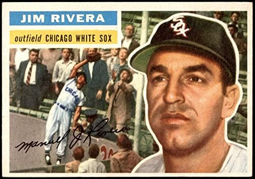 1956 Topps # 70 Джим Ривера Чикаго Уайт Сокс (Бейзболна картичка) EX/Mount Уайт Сокс