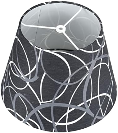 Текстилен Лампа LAMPWELL ROSSE Spider за настолни лампи, Нощни осветителни тела, Торшеров, Среден Бочкообразный, 12 × 7,5 X H7.9, Тъканно плат с принтом, Ръчна работа, Съвременен Мо