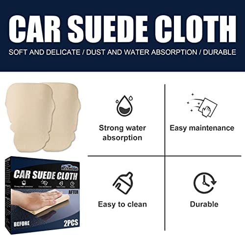 Автомобилно кърпа от замшевой тъкан Mguotp, Суперабсорбирующее кърпа, за да изсъхне на автомобила, не пропускающее въси, трайно