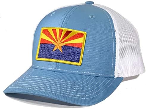 Родното място на Тениски Мъжки Нашивка с Флага на Аризона Шапка на шофьор на камион