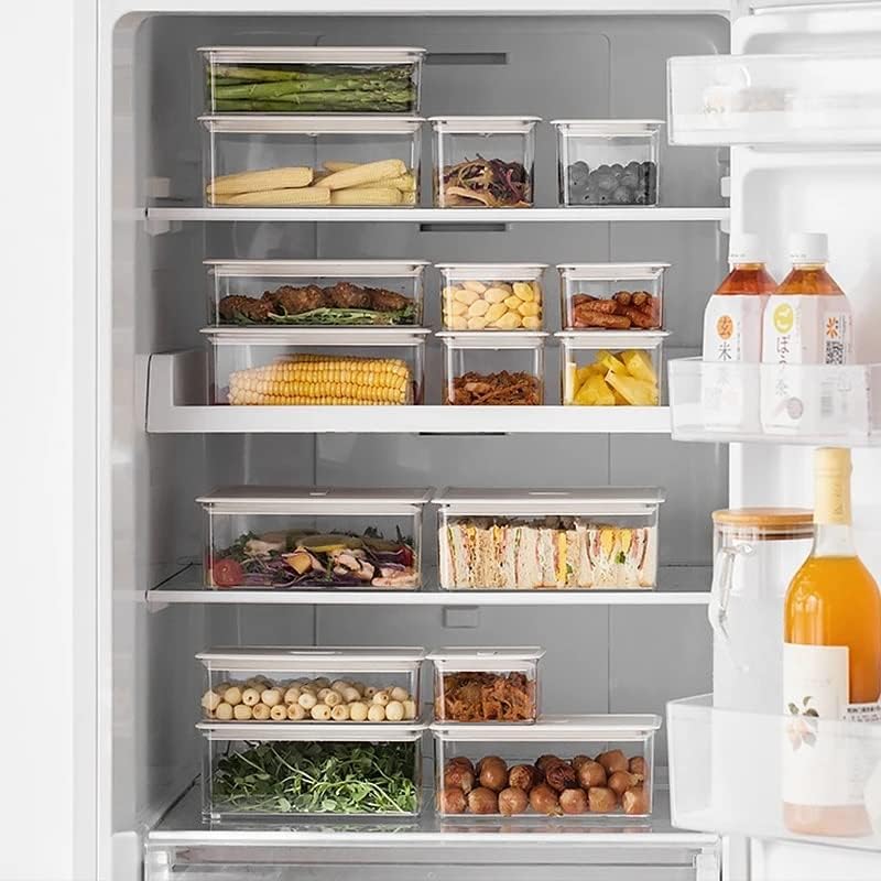 MBBJM Органайзер за хладилник Специална Кутия за консервиране Кухненски Запечатани Банка Кутия за съхранение на Хладилника (Цвят: