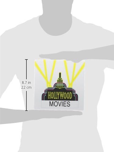 Подложка за мишка 3dRose LLC 8 x 8 x 0,25 инча, Забавен Символ на Холивудски филм (mp_43847_1)
