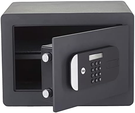 Домашен сейф максимална сигурност Yale YSEM/250/EG1 с електрически люк - достъп до цифрово Пин-код, задвижваната с лазерно рязане, табели от