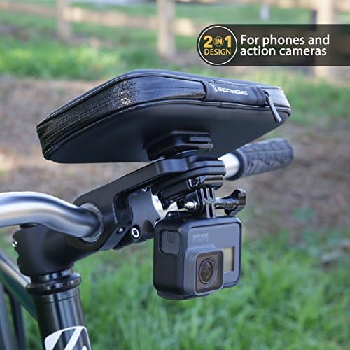 Закопчалка за велотелефона SCOSCHE BM2N1 HANDLEIT PRO 2 В 1 с Защитен калъф за мобилни устройства и екшън камери GoPro