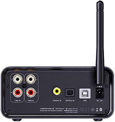 FiiO K7BT Балансиран Hi-Fi КПР Bluetooth Усилвател за слушалки AK4493S*2, XMOS XU208 PCM384kHz DSD256, USB /Оптичен/коаксиален / RCA входа, изход 6,35 мм / 4,4 мм (штепсельная щепсел САЩ)