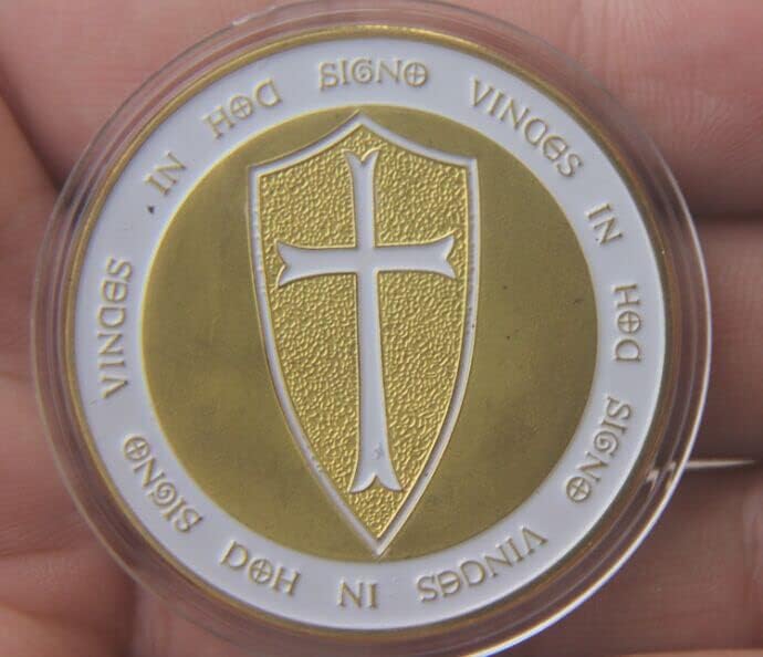Немски Рицарски Кръст На Свети Щит Възпоменателна Монета Войници Златна Монета Черна Щастливата Монета За Подарък Занаяти
