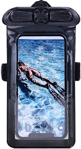 Калъф за телефон Vaxson Черно, Съвместим с iPhone SE 3 (Gen 3) 2022, Водоустойчив калъф за суха чанта [Без защитно фолио