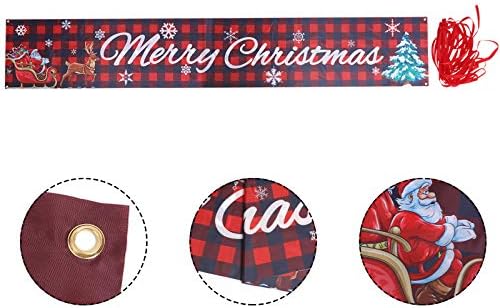 Cabilock Изискан креативен Коледен врата банер Окачени Коледни банери Празничен коледен знак
