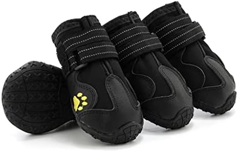 LEPSJGC/ Обувки за домашни любимци, отразяващи непромокаеми обувки, Топли обувки за домашни любимци, мини чорапи, обувки със среден размер