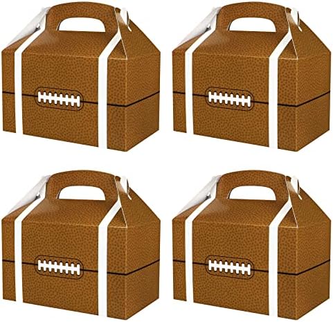 Кутии за Предложения за Футболна партита 24 бр Подарък Кутия на Футболната тематика Чанта за Закуски и Бонбони Картонени