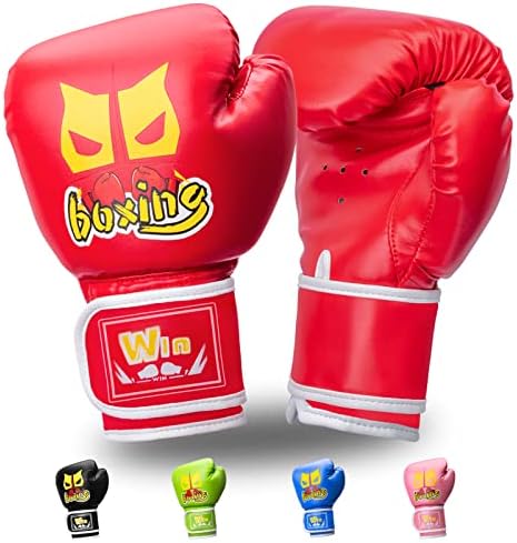 Aryjmz Детски Боксови Ръкавици, за деца, 6 унции, Боксови Ръкавици за момчета и момичета 6-12, ,Спортни Ръкавици за младежи