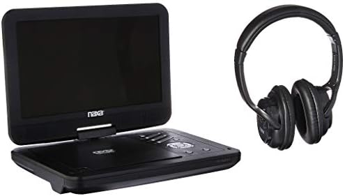 Портативен DVD плейър NAXA Electronics NPD-1003 с 10-инчов TFT LCD Повратна екран и входове USB/SD/MMC