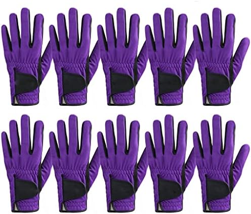WSSBK, 10 бр., ръкавици за голф, Мъжки ръкавици за лявата ръка, дишащи, 3D, мрежести, нескользящие, от микрофибър, ръкавици за