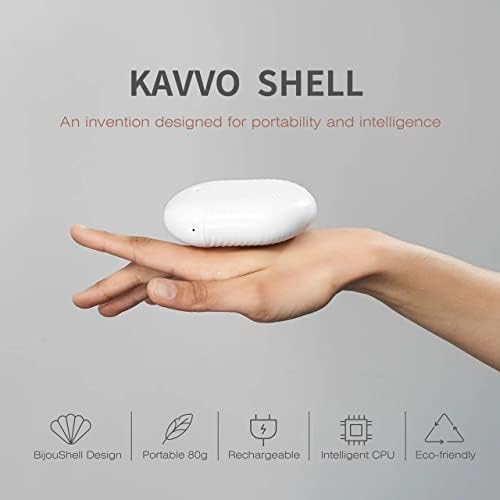 Комплект за избелване на зъбите KAVVO Shell с функция за автоматична UV-дезинфекция, защита от прах, акумулаторна батерия с