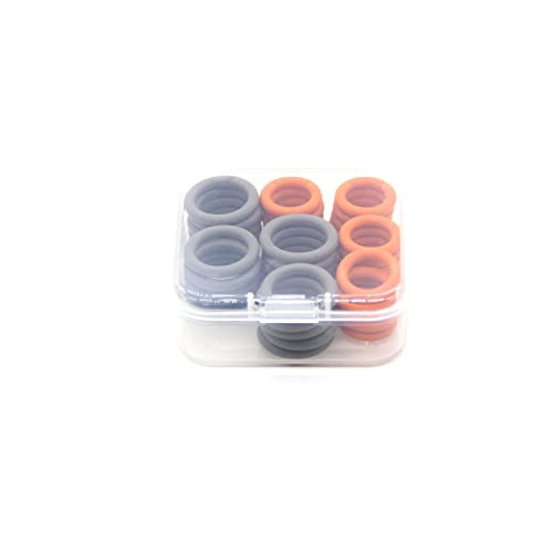 Комплект цветни и запечатване на пръстените Pro-резервни Части 1/4 и 3/8 за високо налягане автомивка Quick Coulper QD (40 бр.)