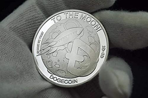 Колекция възпоменателни монети-Dogecoin Doge | Виртуална валута с криптовалютой to The Moon | Позлатен и сребърно покритие