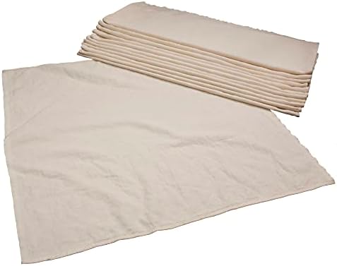 OsoCozy - Органични памперси от плоски тъкани (Dozen) - 27 х 30,5 - Еднослоен памперси от мек, трайни памук Birdseye - най-Добрите органични памперси - Продават се дюжинами.