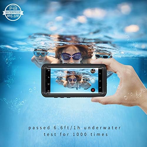 Калъф Lanhiem Samsung Galaxy S9, Водоустойчив, Прахоустойчив, устойчив на удари калъф IP68 с вградено защитно фолио за екрана, Напълно Запечатани Подводен Защитен Прозрачен кал?