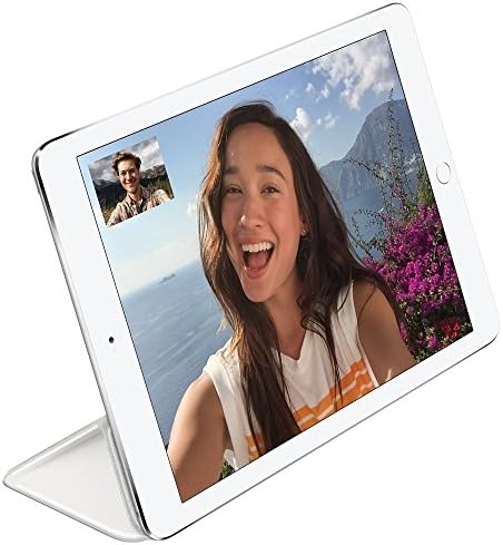 Съвместим с Apple iPad Pro 9,7 инча ( г.) - Кожена smart-калъф + Твърда делото с функция за сън / събуждане (червен блясък)