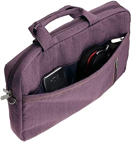 Елегантна водоустойчива чанта Navitech Purple, съвместима с 16-инчов лаптоп HP Spectre x360 16-f2001na с мек покрив UHD + OLED